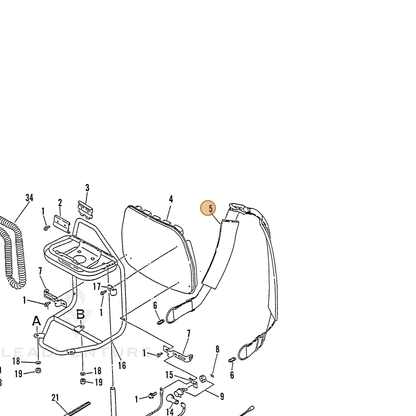 ECHO part 30030027630 — IPL diagram snippet (6x zoom, amber highlight)