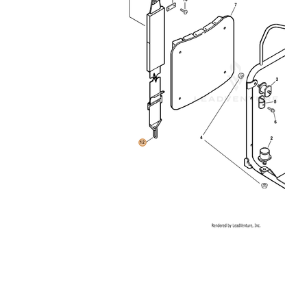 ECHO part 30031901611 — IPL diagram snippet (6x zoom, amber highlight)