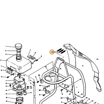 ECHO part 30033807131 — IPL diagram snippet (6x zoom, amber highlight)