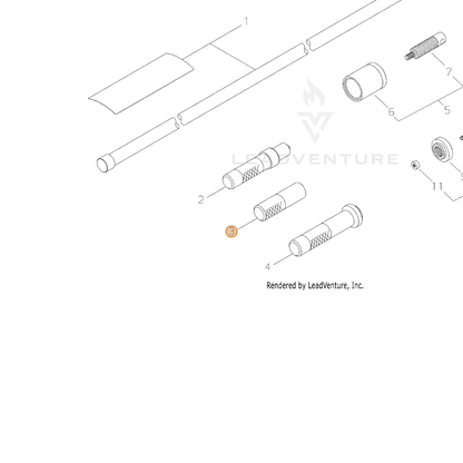 ECHO part 30054-98470 — IPL diagram snippet (6x zoom, amber highlight)