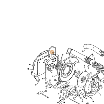 ECHO part 30061000760 — IPL diagram snippet (6x zoom, amber highlight)