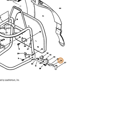 ECHO part 30071307130 — IPL diagram snippet (6x zoom, amber highlight)