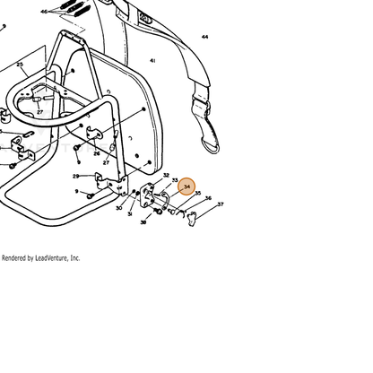 ECHO part 30071407130 — IPL diagram snippet (6x zoom, amber highlight)