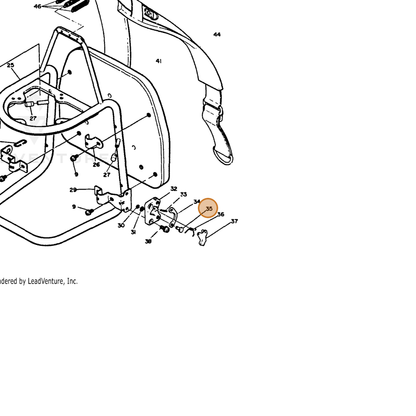 ECHO part 30071507130 — IPL diagram snippet (6x zoom, amber highlight)