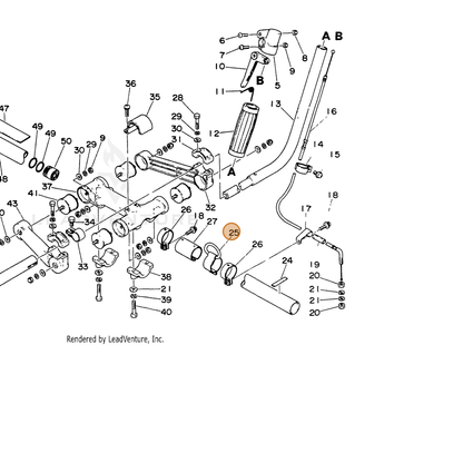 ECHO part 30120006230 — IPL diagram snippet (6x zoom, amber highlight)