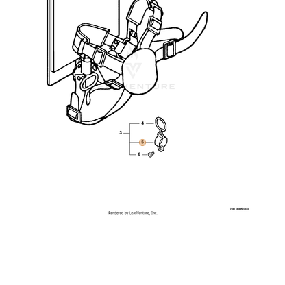 ECHO part 30121004631 — IPL diagram snippet (6x zoom, amber highlight)