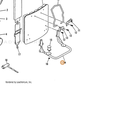 ECHO part 30510503460 — IPL diagram snippet (6x zoom, amber highlight)