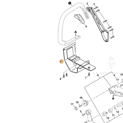 ECHO part 30510531730 — IPL diagram snippet (6x zoom, amber highlight)