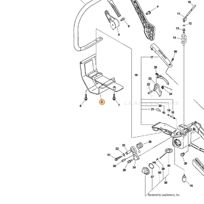 ECHO part 30510532630 — IPL diagram snippet (6x zoom, amber highlight)