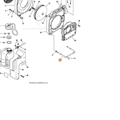 ECHO part 30511003360 — IPL diagram snippet (6x zoom, amber highlight)