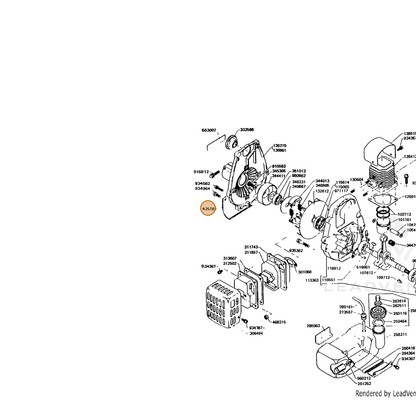 ECHO part 30511007530 — IPL diagram snippet (6x zoom, amber highlight)