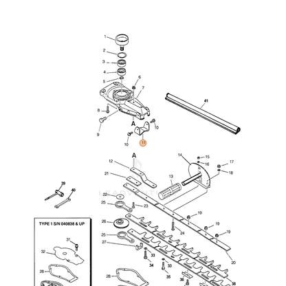 ECHO part 30511007760 — IPL diagram snippet (6x zoom, amber highlight)