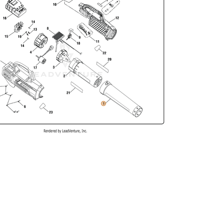 ECHO part 312506001 — IPL diagram snippet (6x zoom, amber highlight)