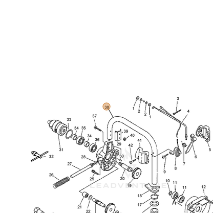 ECHO part 35100005561 — IPL diagram snippet (6x zoom, amber highlight)