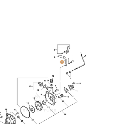 ECHO part 35101012620 — IPL diagram snippet (6x zoom, amber highlight)