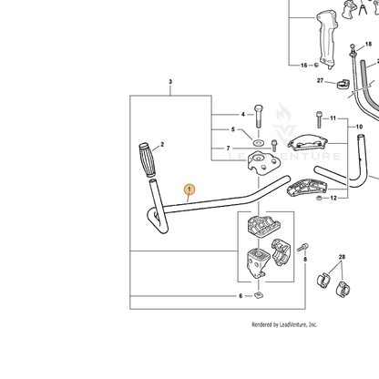 ECHO part 35101052931 — IPL diagram snippet (6x zoom, amber highlight)