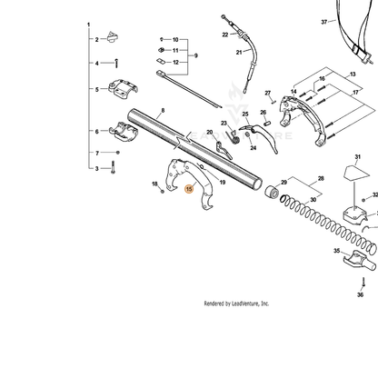 ECHO part 35111022562 — IPL diagram snippet (6x zoom, amber highlight)