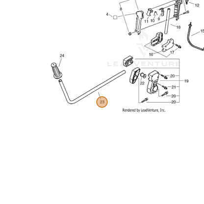 ECHO part 35111047530 — IPL diagram snippet (6x zoom, amber highlight)