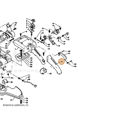 ECHO part 35111110231 — IPL diagram snippet (6x zoom, amber highlight)