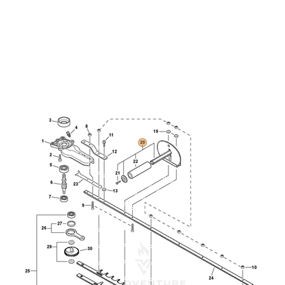 ECHO part 35120007362 — IPL diagram snippet (6x zoom, amber highlight)