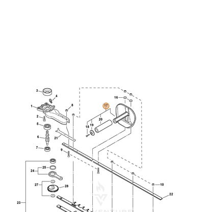 ECHO part 35120007363 — IPL diagram snippet (6x zoom, amber highlight)