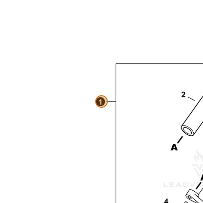 ECHO part 35120150431 — IPL diagram snippet (6x zoom, amber highlight)