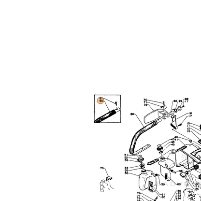 ECHO part 35120514530 — IPL diagram snippet (6x zoom, amber highlight)