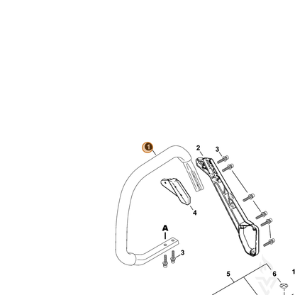 ECHO part 35160630831 — IPL diagram snippet (6x zoom, amber highlight)