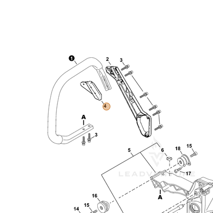 ECHO part 35161438731 — IPL diagram snippet (6x zoom, amber highlight)
