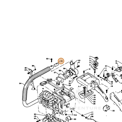 ECHO part 35161710230 — IPL diagram snippet (6x zoom, amber highlight)