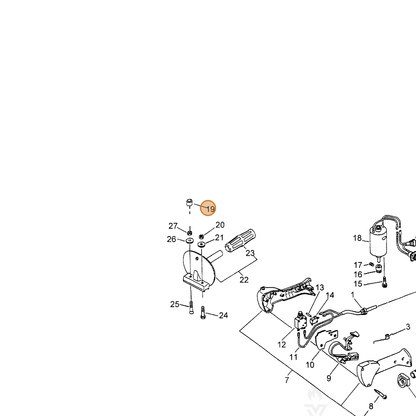ECHO part 35161720060 — IPL diagram snippet (6x zoom, amber highlight)