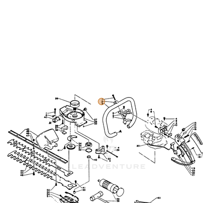 ECHO part 35164101360 — IPL diagram snippet (6x zoom, amber highlight)