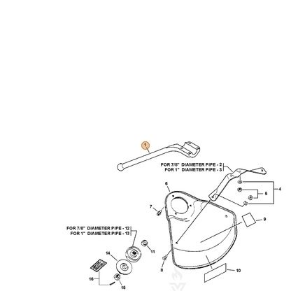 ECHO part 35164351730 — IPL diagram snippet (6x zoom, amber highlight)