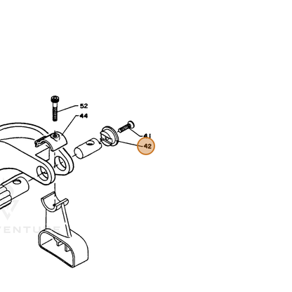 ECHO part 35183310230 — IPL diagram snippet (6x zoom, amber highlight)