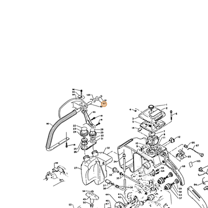 ECHO part 35183313730 — IPL diagram snippet (6x zoom, amber highlight)