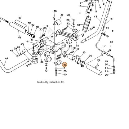 ECHO part 35201805330 — IPL diagram snippet (6x zoom, amber highlight)