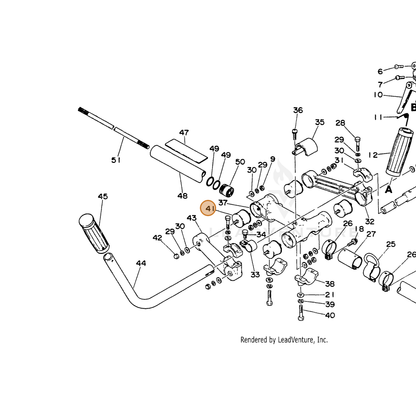 ECHO part 35201905330 — IPL diagram snippet (6x zoom, amber highlight)