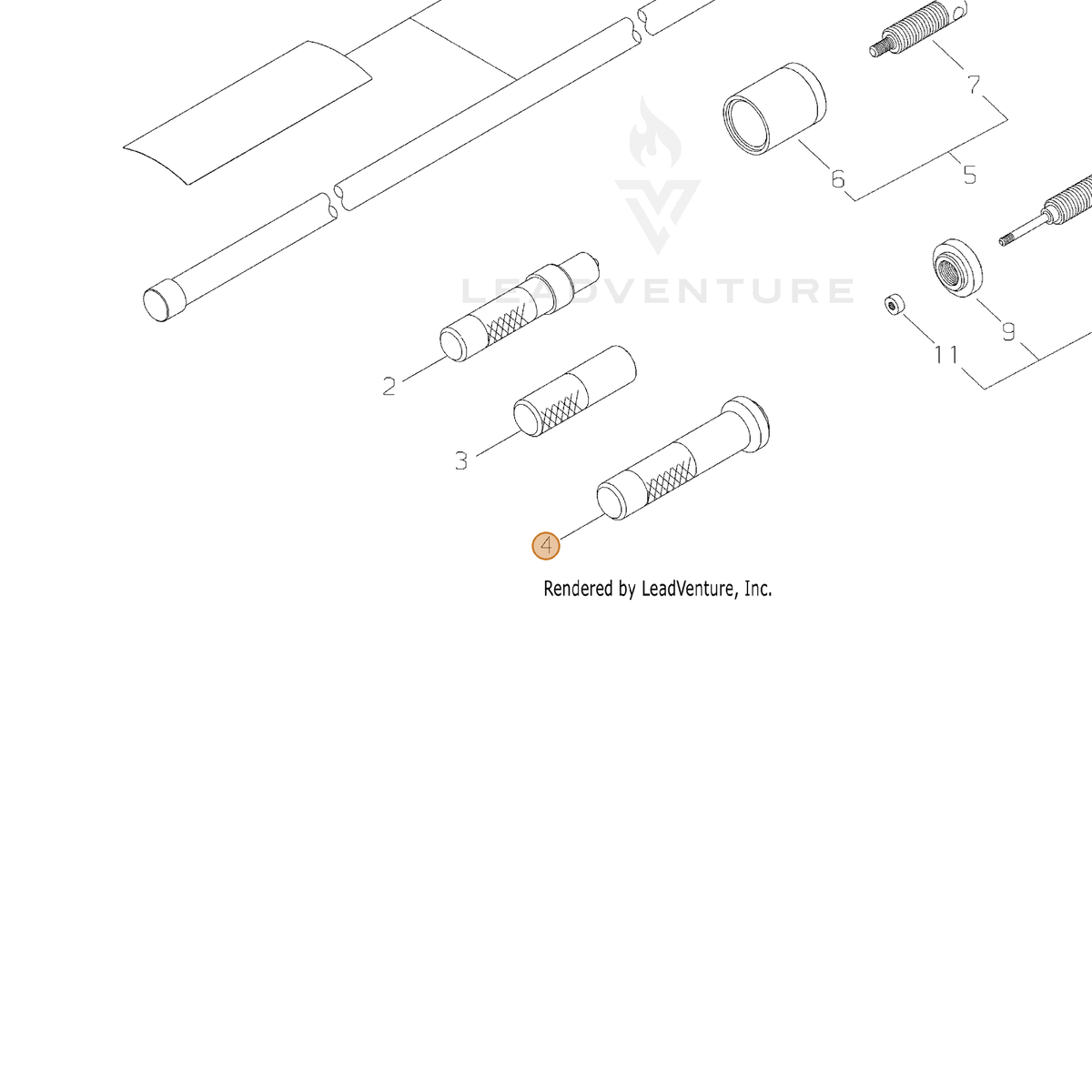 ECHO part 37083-98320 — IPL diagram snippet (6x zoom, amber highlight)
