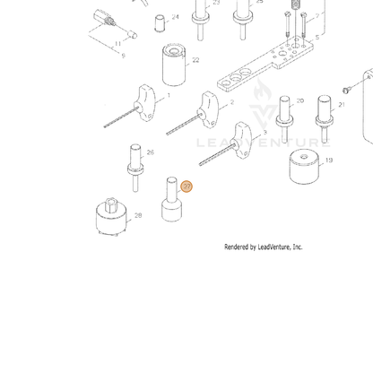ECHO part 38010-98040 — IPL diagram snippet (6x zoom, amber highlight)