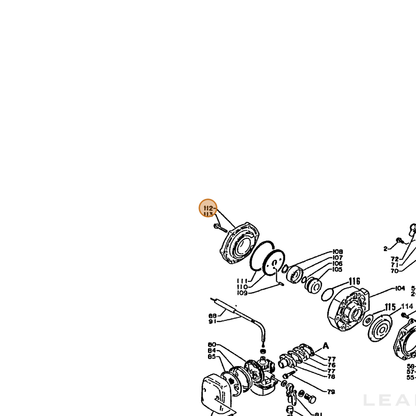 ECHO part 40521110511 — IPL diagram snippet (6x zoom, amber highlight)