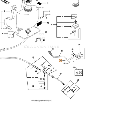 ECHO part 4181000 — IPL diagram snippet (6x zoom, amber highlight)