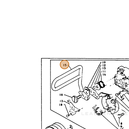 ECHO part 43310503932 — IPL diagram snippet (6x zoom, amber highlight)