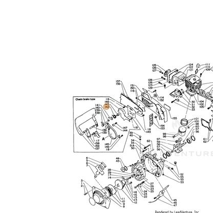 ECHO part 43311412330 — IPL diagram snippet (6x zoom, amber highlight)