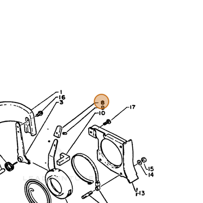 ECHO part 43315213930 — IPL diagram snippet (6x zoom, amber highlight)