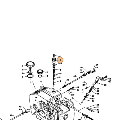 ECHO part 43703910232 — IPL diagram snippet (6x zoom, amber highlight)