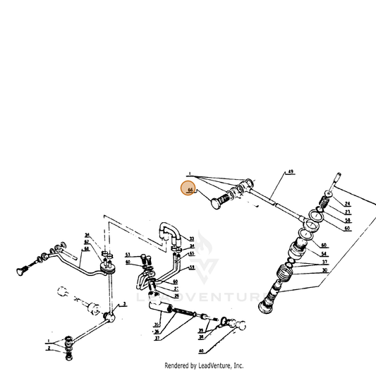 Echo part 43720000630 — IPL diagram snippet (6x zoom, amber highlight)