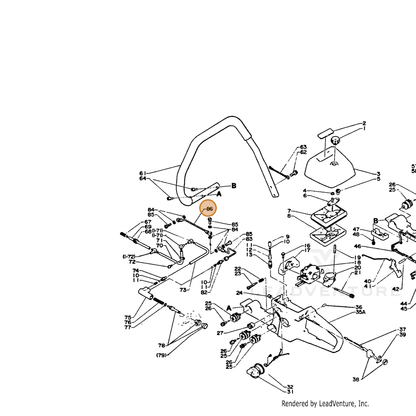 ECHO part 43720714730 — IPL diagram snippet (6x zoom, amber highlight)