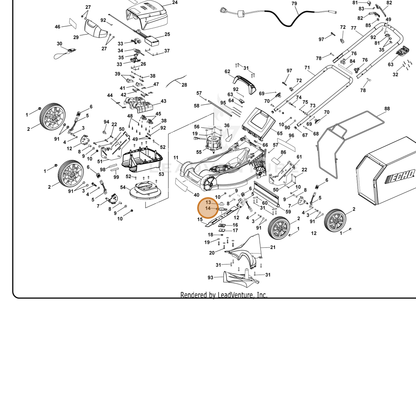 ECHO part 526921002 — IPL diagram snippet (6x zoom, amber highlight)