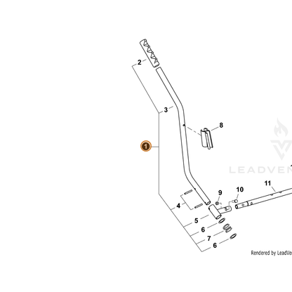ECHO part 569036 — IPL diagram snippet (6x zoom, amber highlight)