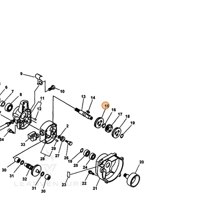 ECHO part 60421320960 — IPL diagram snippet (6x zoom, amber highlight)
